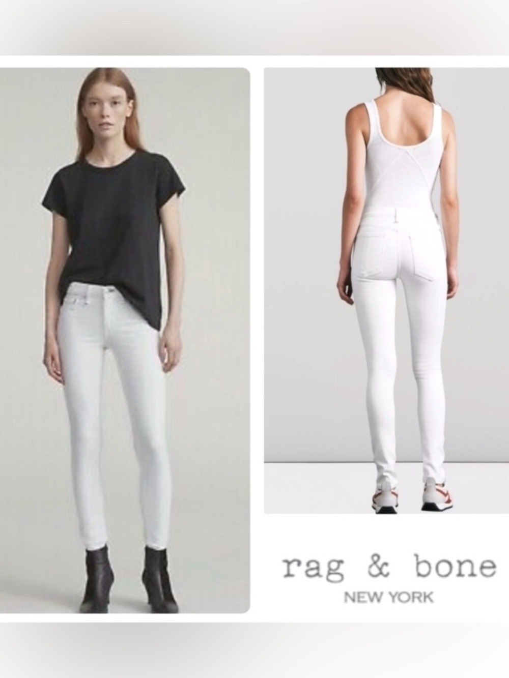 rag & bone Blanc Skinny jeans